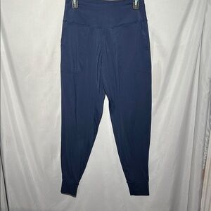 Blue Jeggings with Elastic Waistband and Tapered Fit S